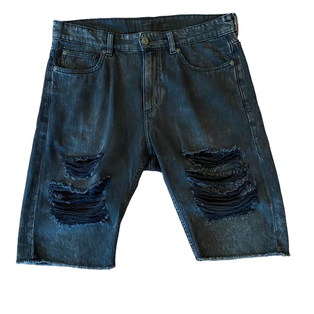 Divided by H & M men's distressed ripped jean shorts size 30